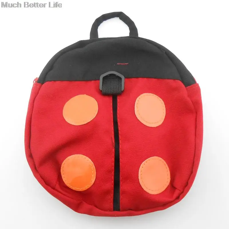

Cute Lovely Baby Child Kids Cartoon Red Ladybug Gray Bat Safety Backpack Anti lost Walking Wings Harness Strap Keeper Bag