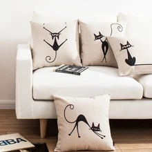 Милые Животные Кошки подушки, листья подушки, Наволочки, диван подушки для дома декоративные подушки