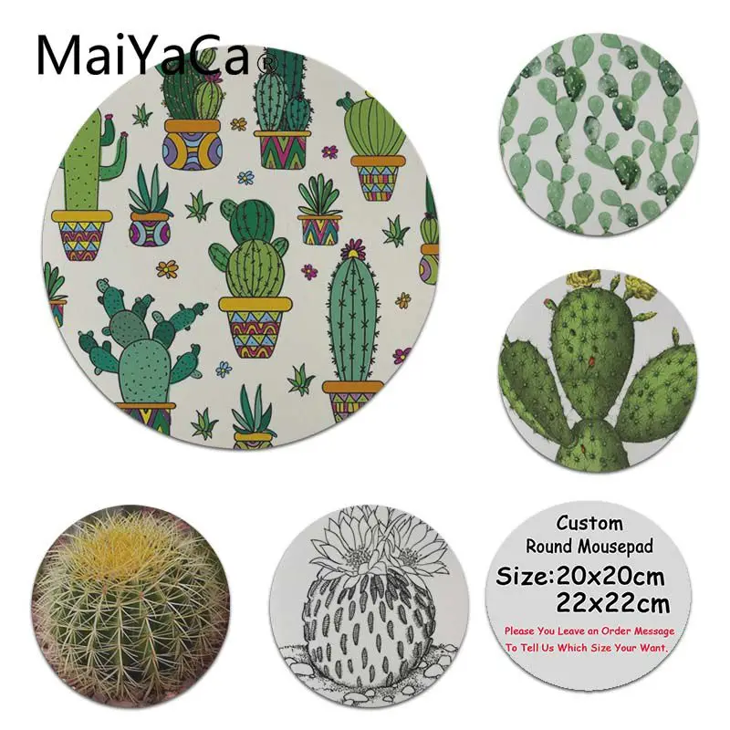 

MaiYaCa New Design Cactus Silicone Pad to Mouse Game Customized MousePads Computer Laptop Anime Mouse Mat