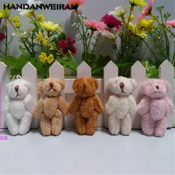 5PCS Mini Plush Bear Toys Small Pendant Joints Bears Hands And Feet Can Be Active Soft Stuffed Toy Wholesale 6CM HANDANWEIRAN 5PCS Mini Plush Bear Toys Small Pendant Joints Bears Hands And Feet Can Be Active Soft Stuffed Toy Wholesale 6CM HANDANWEIRAN