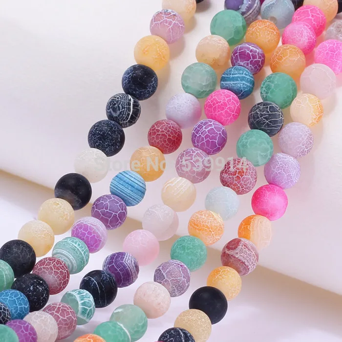 

6mm Natural Scrub Beads Loose Beads For Jewelry Making 120Pcs/lot