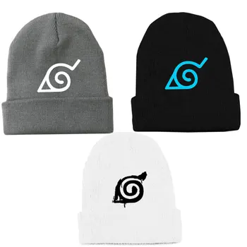 

Glow In Dark Fashion Unisex Anime Hokage Konohagature Leaf Beanie Cotton Knitted Ski Skullies Hip-Hop Baggy Cap Cosplay Hat Gift