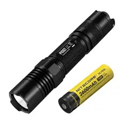 Nitecore P10GT с 18650 Батарея 900Lm благодаря светодиоду CREE XPL HI V3 светодиодный тактический фонарь туристическая из алюминиевого сплава