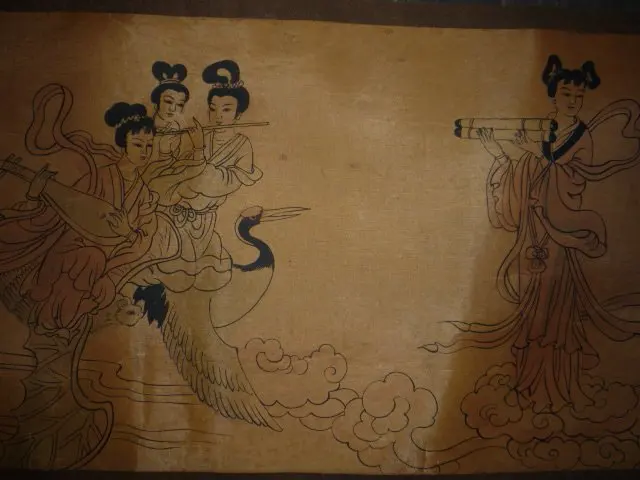 

Collectable Chinese Old Scroll Painting--Tour the moon,Hand painting, Art work /Decoration, 400CM Long, Free Shipping
