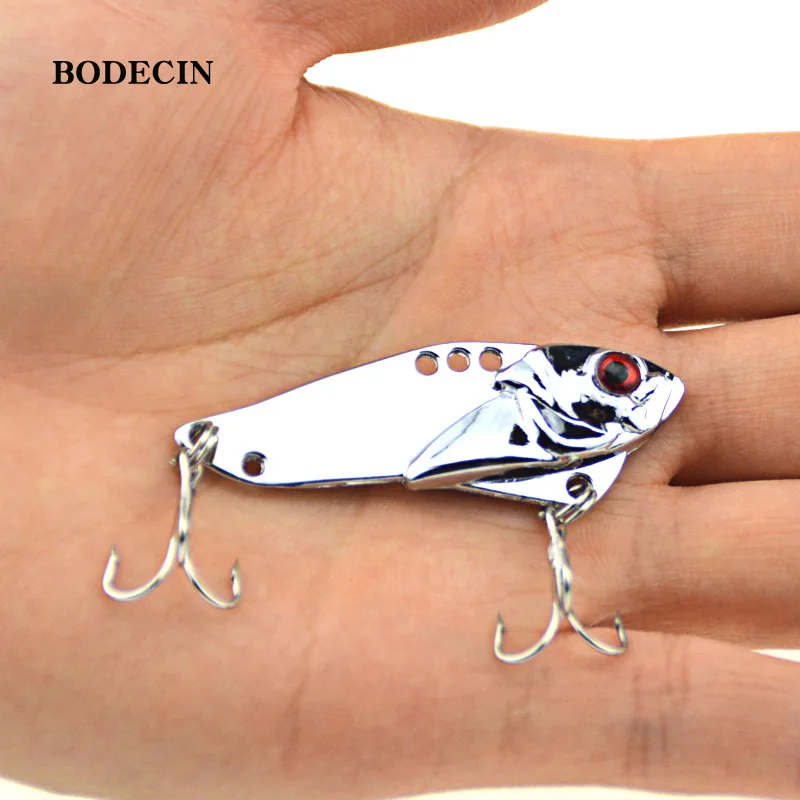 Fishing Lure Wobblers Metal VIB Sequins Baits 4pcs 5CM 10.8G Tackle Pesca Fish Lures Wobbler Vibration Hard Bait Crankbait Bass (7)