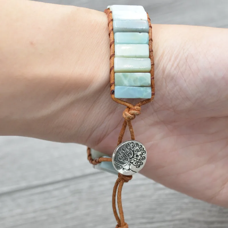 Пара браслетов натуральный камень мрамор дорожный браслет мужские и женские друзья подарки браслеты ручной вязки