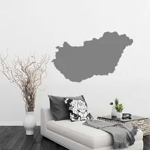 Hungary map Globe Earth Country wall vinyl sticker custom made home decoration fashion design