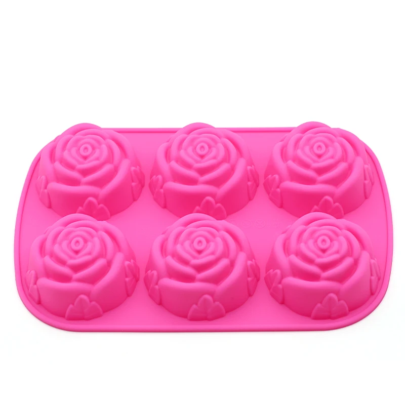 

DIY soap silicone mold classic single hole round rose about 85g homemade soap molds