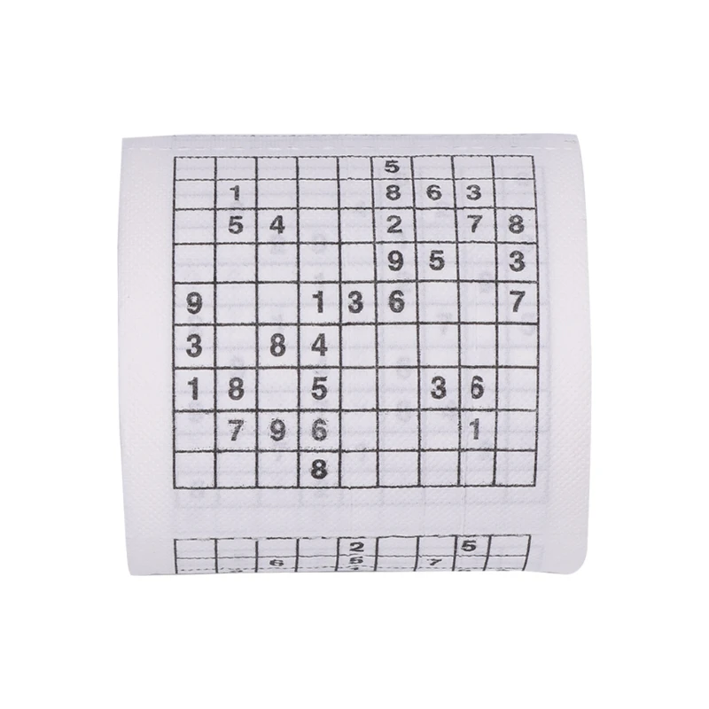 Прочная Sudoku Su мягкая бумага с рисунком Туалетная рулонная бумага хорошая игра-головоломка