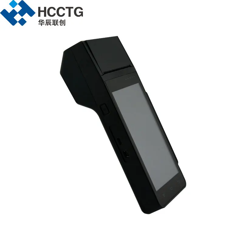 Magnetic Contact Chip NFC Smart Android 5.0 Inch Screen POS Machine 4G Payment System Device Handheld POS With Printer