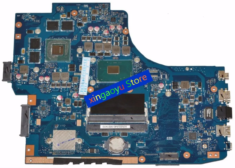 

For Asus GL752VW Laptop Motherboard 960M2GB W/ i7-6700HQ 2.6Ghz CPU 60NB0A40-MB1410