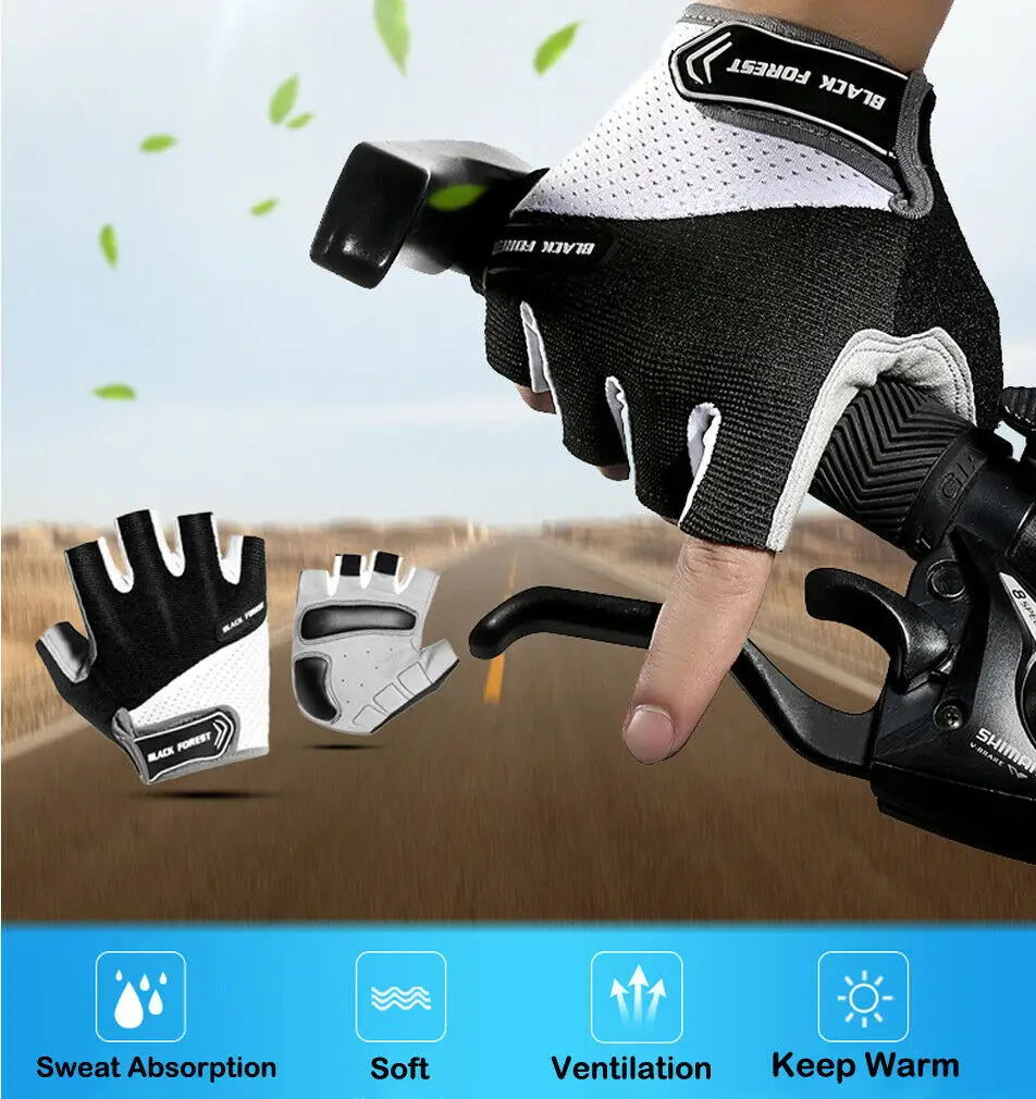 

2019 Cycling Gloves Half Finger Mens Women's Summer Sports Shockproof Bike Gloves GEL MTB Bicycle Gloves Guantes Ciclismo