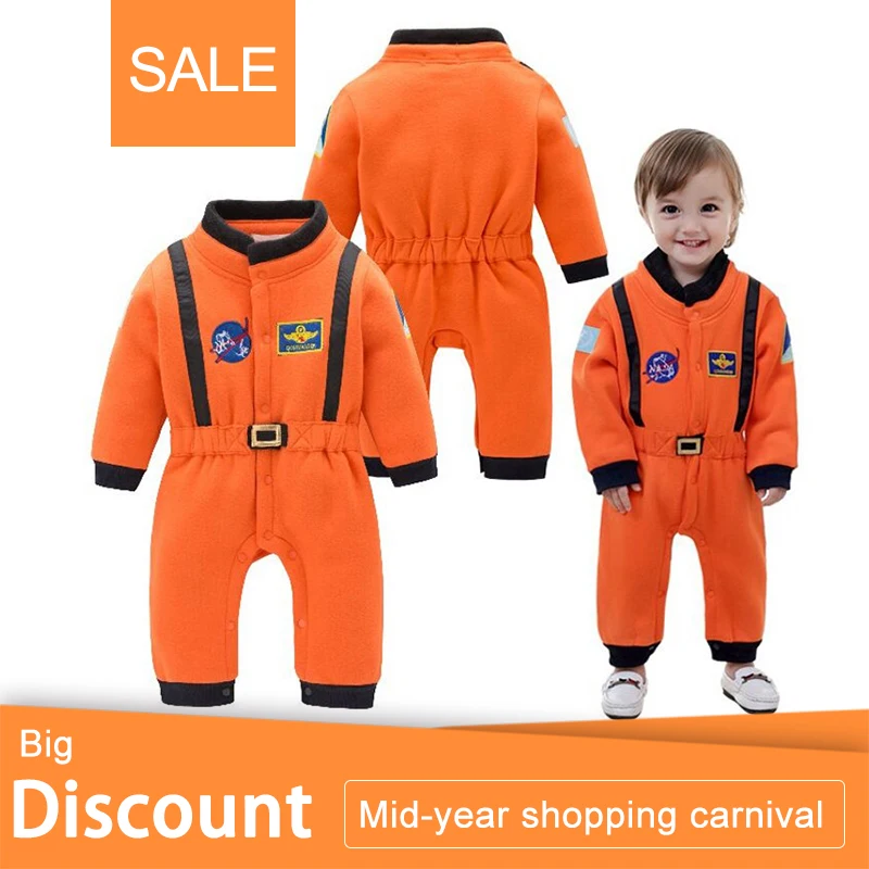 Buy Baby Boys Astronaut Costumes Infant Halloween Costume for Toddler baby Boys Kids Space Suit Jumpsuit infantil fantasia