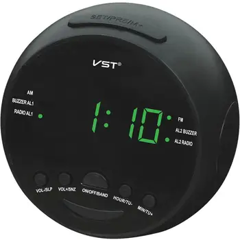 

None Stylish LED Radio Alarm Clock with Snooze Function US Specification Gift Decoration-30