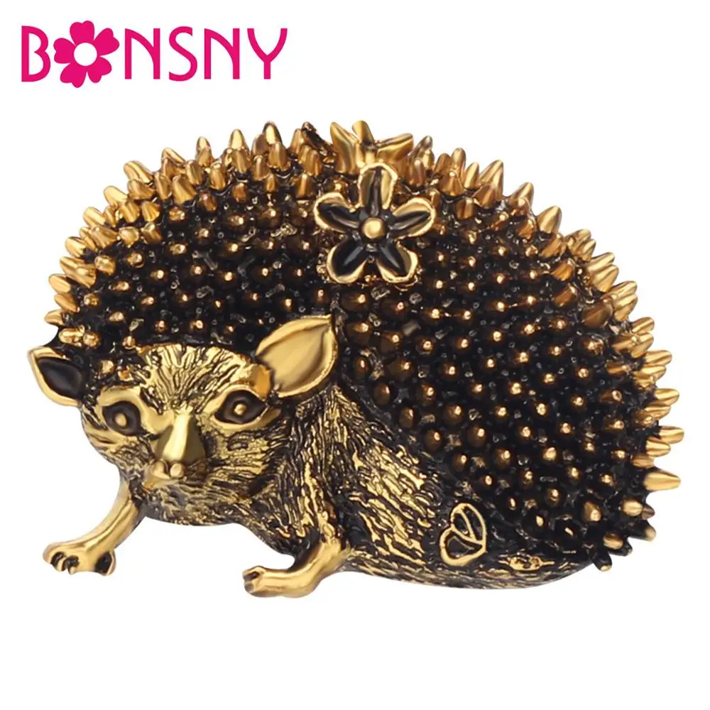 

Bonsny Alloy Fashion Vintage Hedgehog Brooches Scarf Clothes Decoration Pin For Women Girls Jewelry Lady Charms Accessories