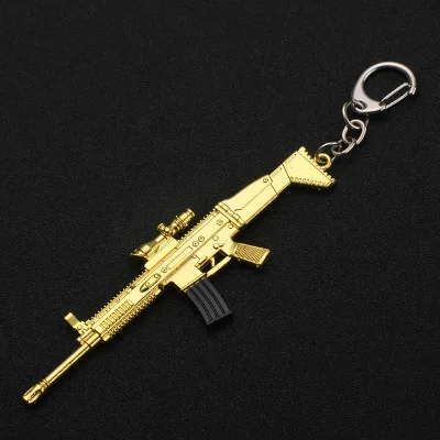 Игра PUBG брелок AWM 98K Pan вся модель винтовки Playerunknown's Battlegrounds косплей реквизит сплав Броня брелок llaveros ключ - Цвет: style34