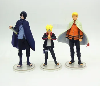 

3pcs/Set Anime Naruto Uzumaki Boruto Sasuke PVC Action Figure Collection Model Toy 8-12cm opp bag