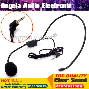 

Quality Headworn Headset Microphone 3.5mm Plug Condenser Mic For Bodypack Amplifier Speaker Teaching Meeting Specch Tour Guide
