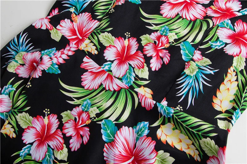 Kostlish 2017 New Summer Dress Women Floral Print Audrey Hepburn 50s 60s A-Line Vintage Dress Sleeveless Party Dresses Plus Size (60)