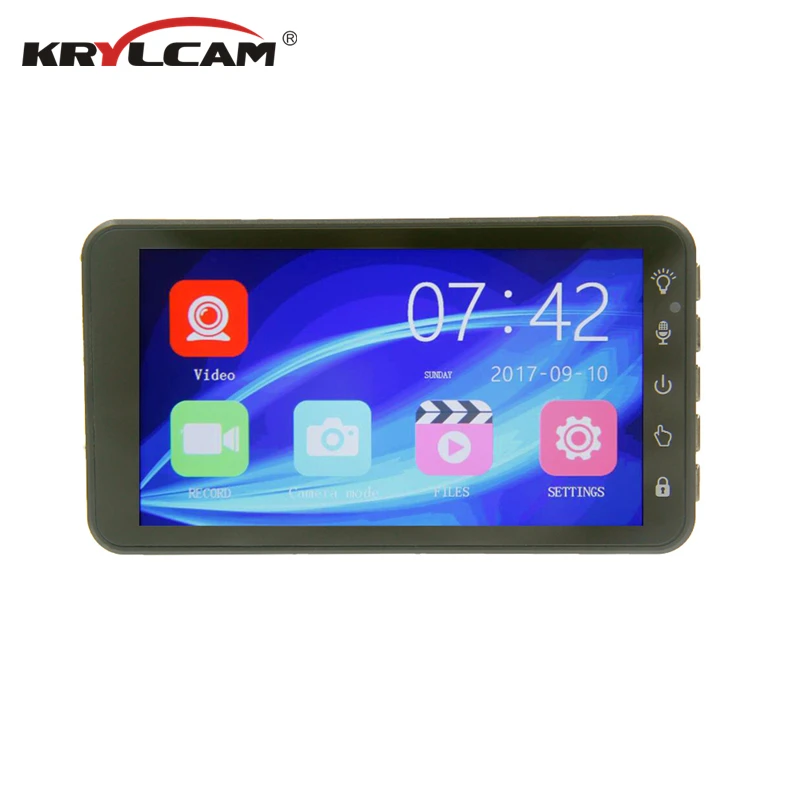 Krylcam BT100 4 &quotDVR Dash камера с двумя объективами сенсорный экран ночное видение g