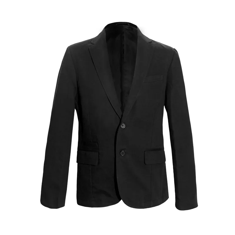 Brand Clothing Men Suit Jacket Full Sleeve Single Breasted Mens Black