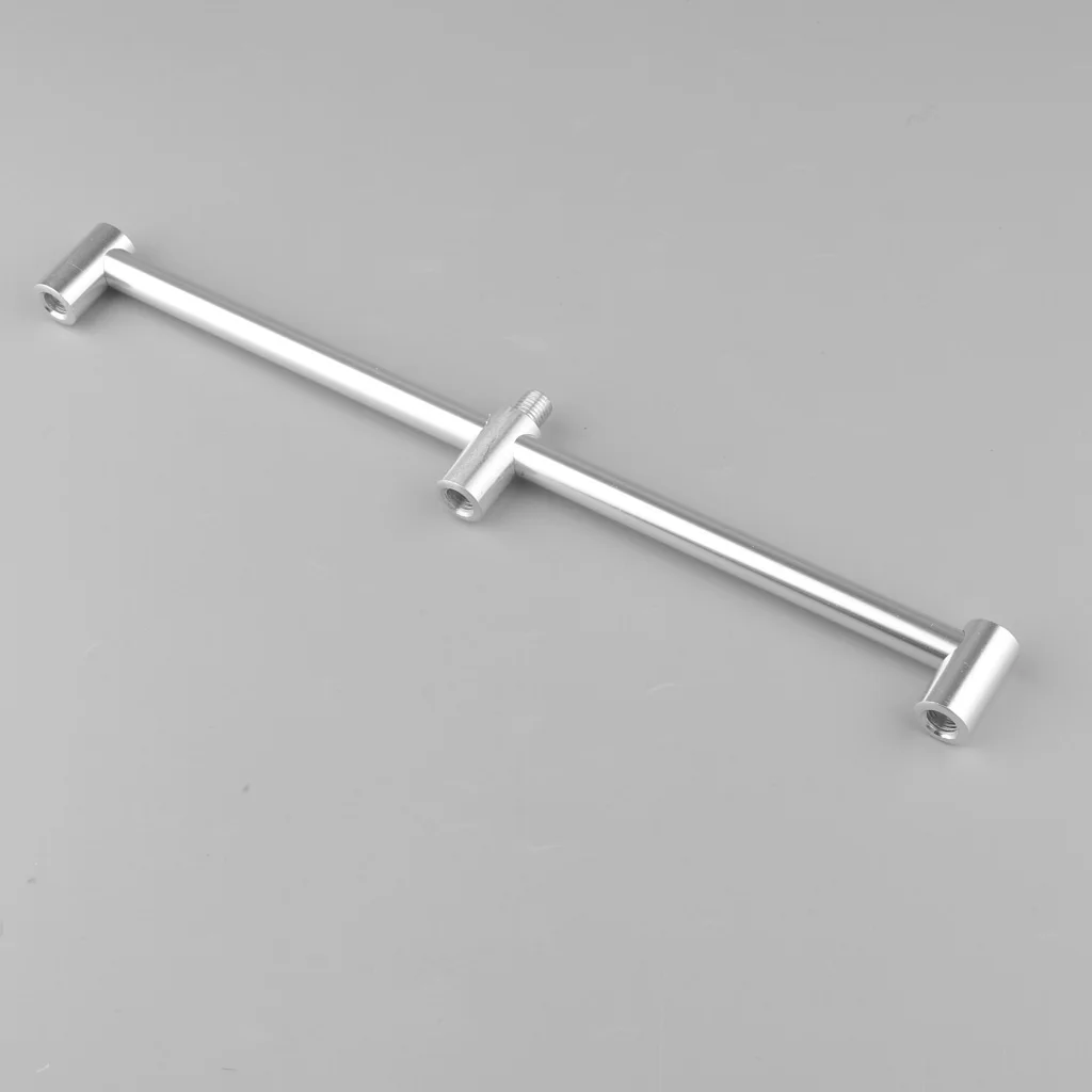 Aluminum Alloy Fishing Buzz Bars Buzzer Bar for 3 Bite Alarms / Rod Holder / Bank Sticks