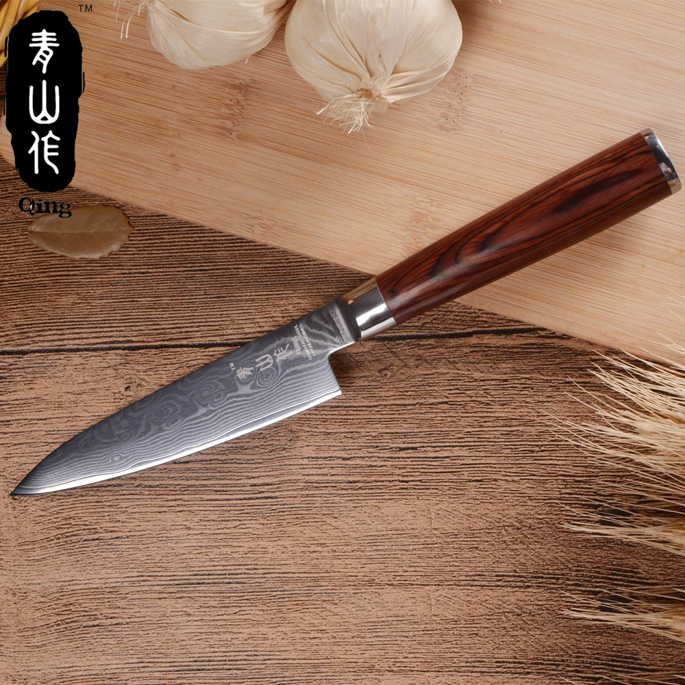 QING 3 шт. набор кухонных ножей традиционная кованая обработка дамасских 5 &quot 8&quot 8