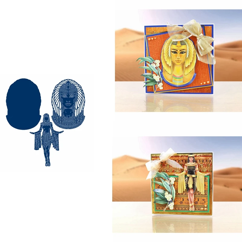 

Egyptian People Cutting Dies Card Album Scrapbooking DIY Crafts Embossing Template Stencil Decoration New Dies For 2019