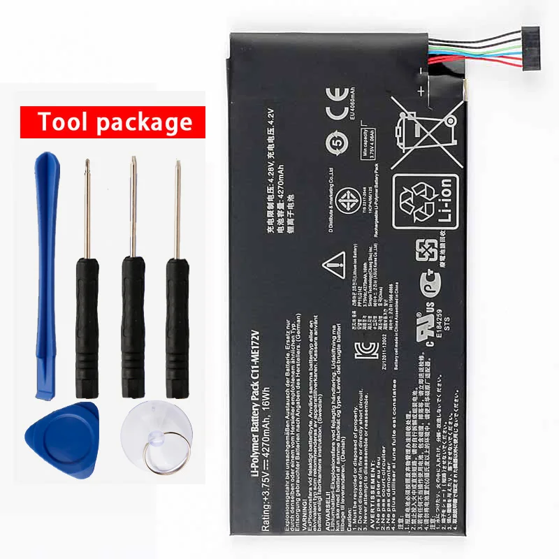 

Original High Capacity C11-ME172V Battery For ASUS MeMoPad K004 Fonepad ME371MG ME371 ME172V 4270mAh