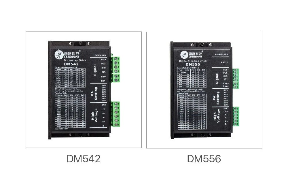 Шаговый двигатель 57HS09 для NEMA23 4.2A Длина 54 мм вал 6,35 мм 2 фазы leadshine