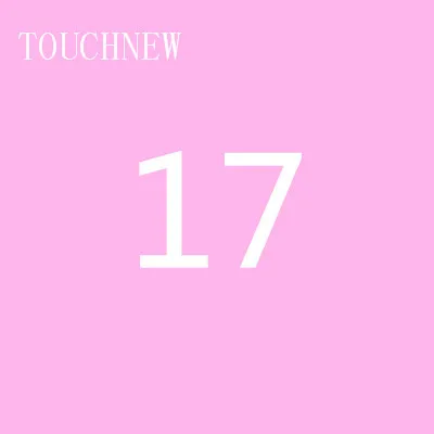 17 TOUCHNEW, 168 цветов, одиночные художественные маркеры, кисть, эскиз, на спиртовой основе, маркеры, двойная головка, манга, ручки для рисования, товары для рукоделия - Цвет: 17