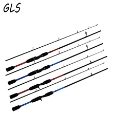 1,8 м красный/синий литье/спиннинг удочка спиннинговая Удочка 2 секции карбоновая спиннинговая Удочка трость для ходьбы Литье удочка