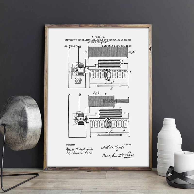 For Tesla Poster Canvas Prints