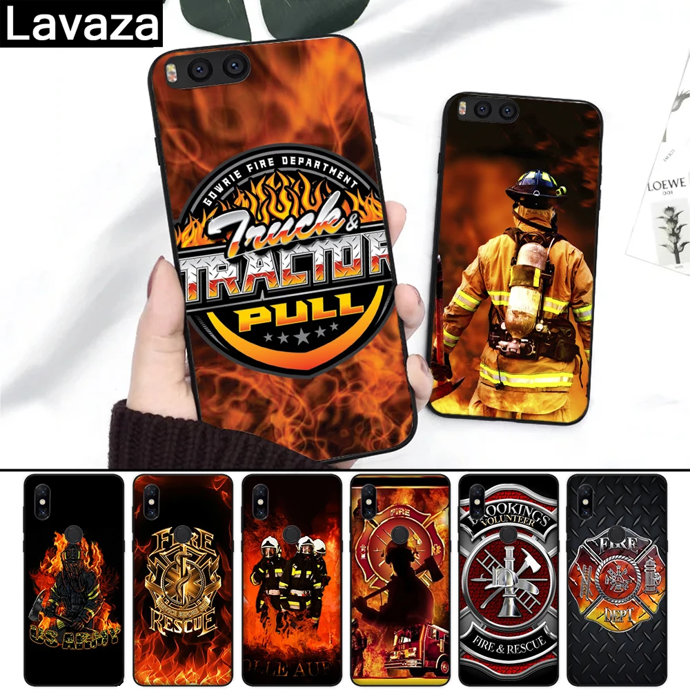 

Lavaza Firefighter Heroes Fireman Luxury Cool Silicone Case for Redmi 4A 4X 5A S2 5 Plus 6 6A Note 4 Pro 7 8 k20 Prime Go