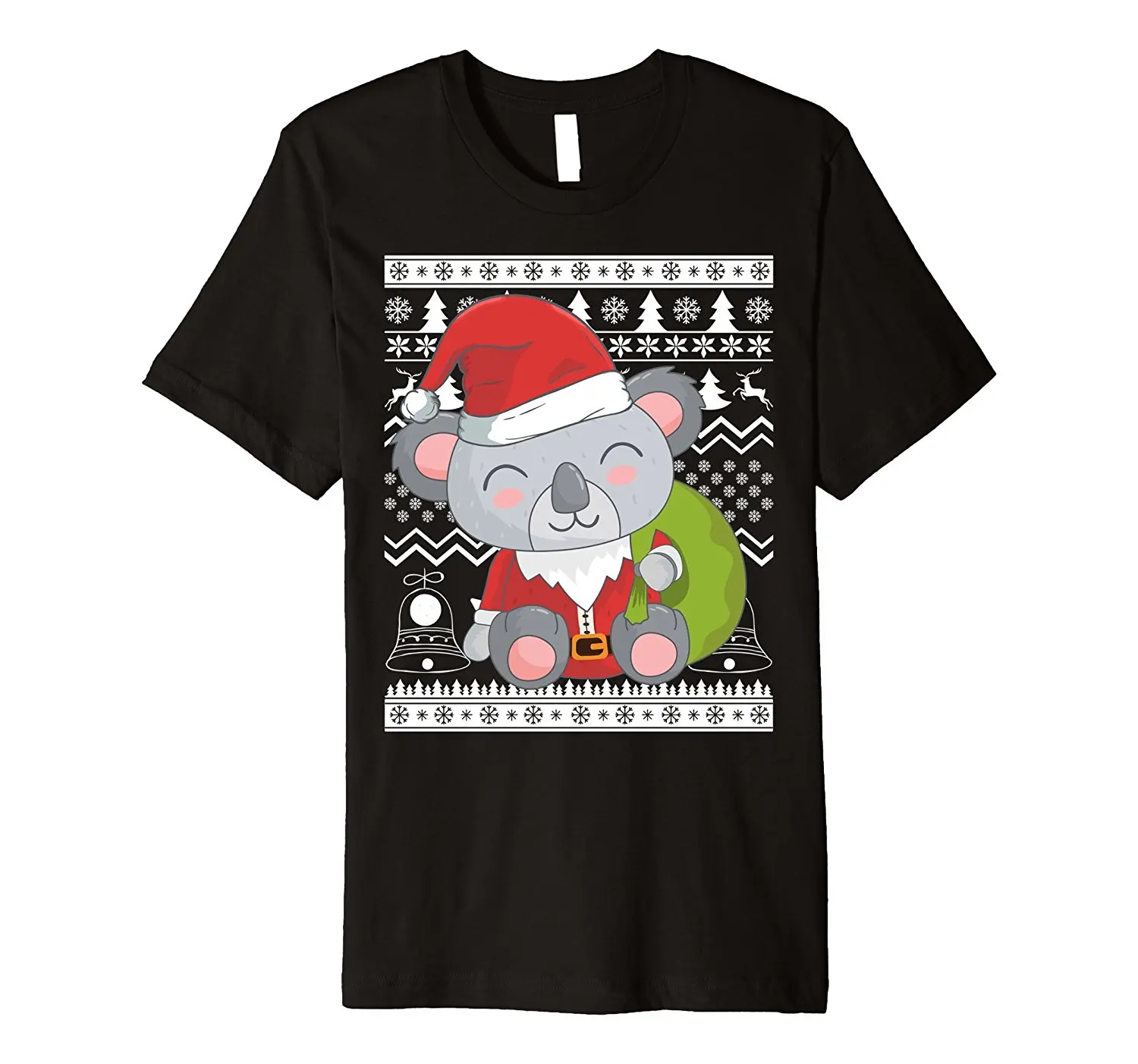 

Koala Bear Santa Ugly Sweater Christmas T-Shirt Funny Summer Brand Fitness Body Building Fashion Design Free Shipping