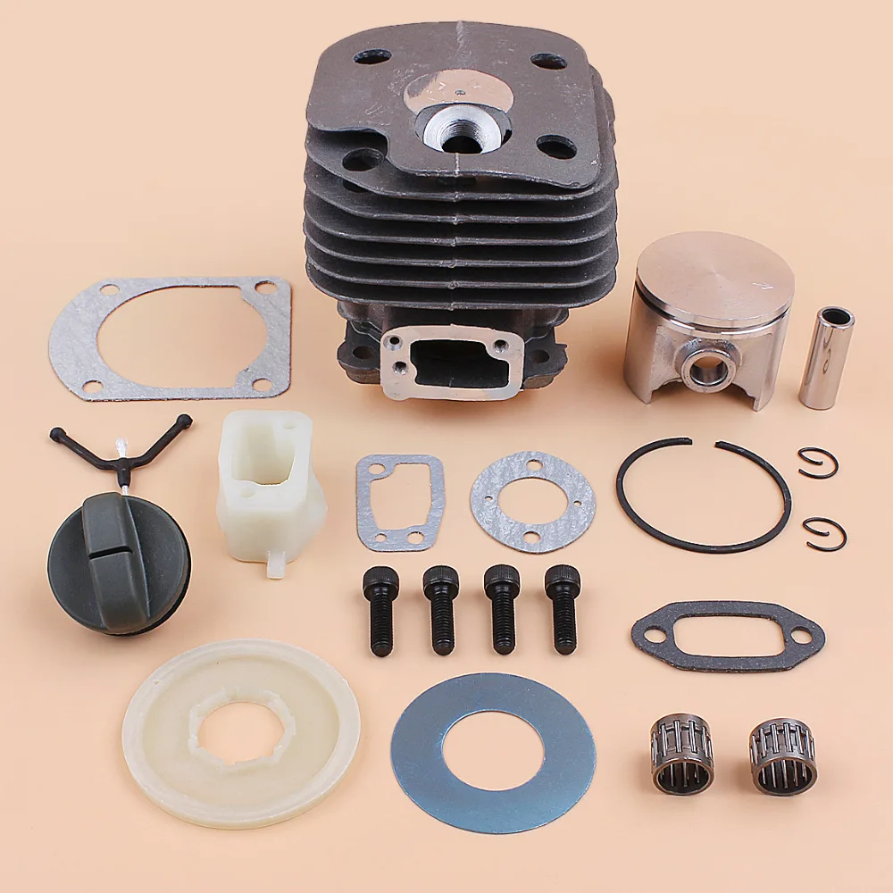 US $41.99 50mm Engine Cylinder Piston Bearing Gasket Rebuild Kit Fit Husqvarna 61 268 Xp 268xp Gas Chainsaw Spares Nikasil Plate