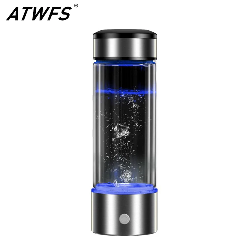 

ATWFS Hydrogen Water Generator Alkaline Water Filter Ionizer Pure H2 PEM Rich hydrogen-rich Electrolysis Drink Hydrogen 450ML