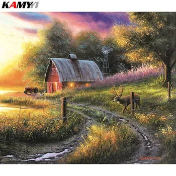 

5D DIY diamond painting cross stitch landscape Full Square Diamond embroidery Needlework Rhinestone Mosaic decor