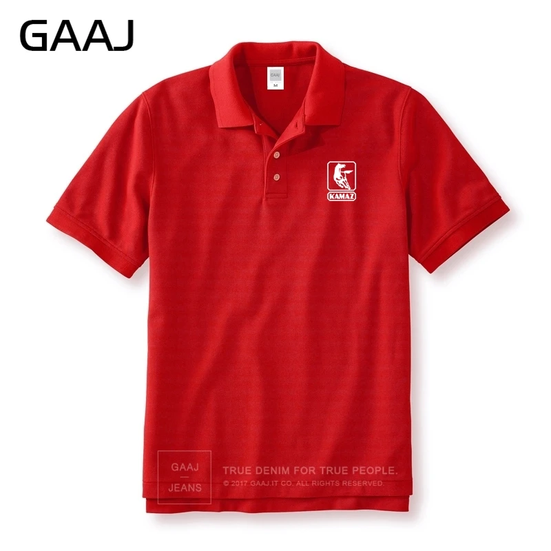 Рубашки поло с логотипом Kamaz, для мужчин и женщин, унисекс, новинка, хлопковые, автомобильные, брендовые рубашки поло для мужчин, брендовая мужская одежда с принтом - Цвет: Red