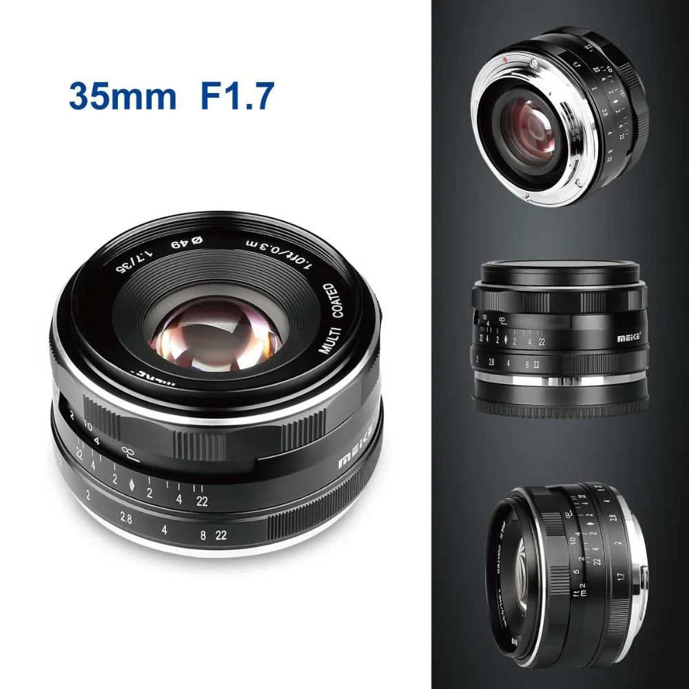 Meike MK-FX-35-1.7 35 мм f1.7 объектив с большой апертурой ручной фокусировки APS-C FUJI XPro2/XT1/XA2/XE2/XE2s/X70/XE1/X30/X70/XM1/XA1/XPro1