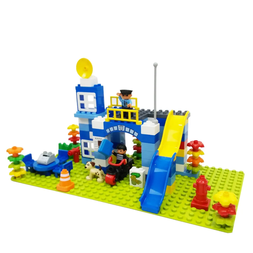 100PCS Super Police Station Model Building Blocks Set Bricks Toys