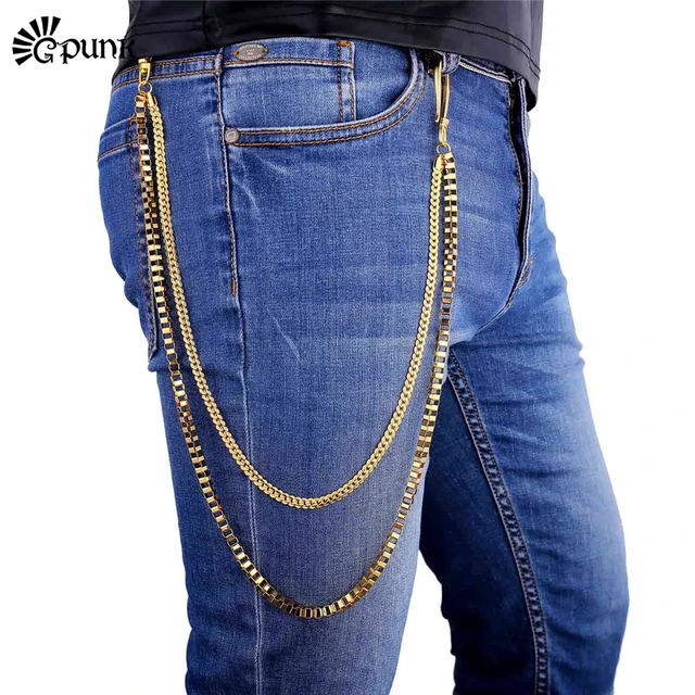 3pcs Pocket Chain Jeans Chains Women Pants Chain Waist Chain Belt Chains  Hip Hop | Fruugo AE