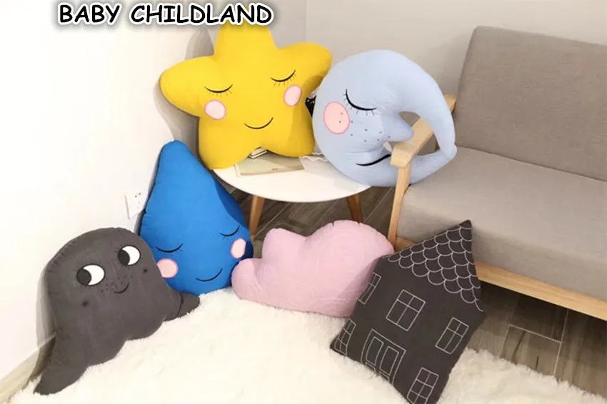 

Baby Pillow Decorate Kids Children Room Decoration Pillows Baby Room Decor Moon Star Cirb Bumper Decorative Sofa Pillow Cushion