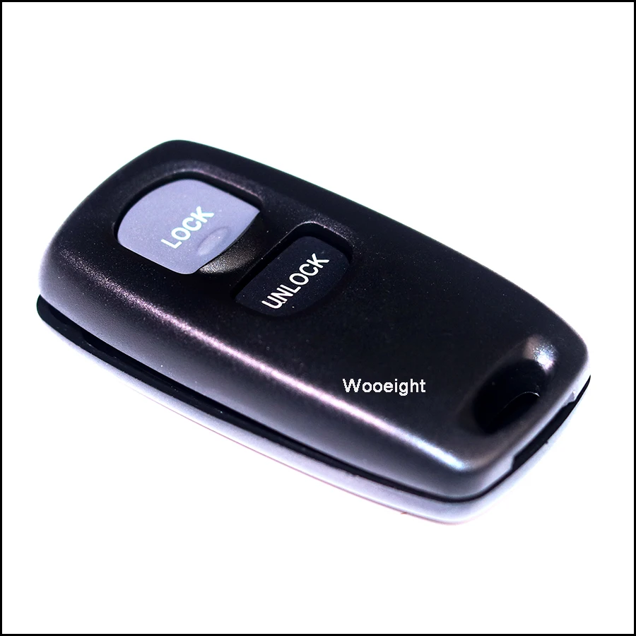 Wooeight New Replacement 2 Buttons Car Remote Control Key Case Shell For Mazda 3 6 2004 2010 Key Shell Keyless Entry No Clips (4)