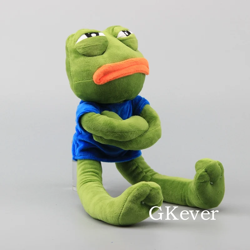 Мультфильм Pepe Sad Лягушка Плюшевые игрушки Мягкие чучело куклы 1" 42 см детский подарок