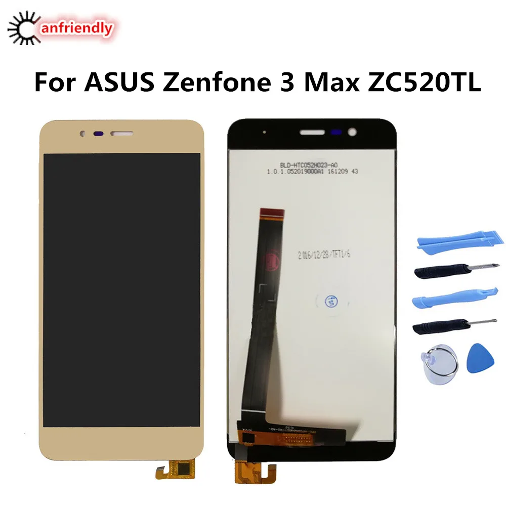 

For ASUS Zenfone 3 Max ZC520TL X008D LCD Display+Touch panel Screen Digitizer with frame Assembly Replacement zenfone3 max 5.2