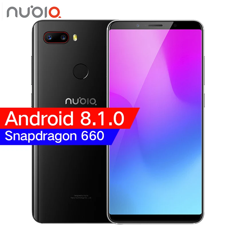 Originale ZTE Nubia Z18 mini 6 GB 64 GB Snapdragon 660 Octa Core Del Telefono Mobile 5.7 "2160*1080 P 24MP Fotocamera FHD Schermo Intero Face ID