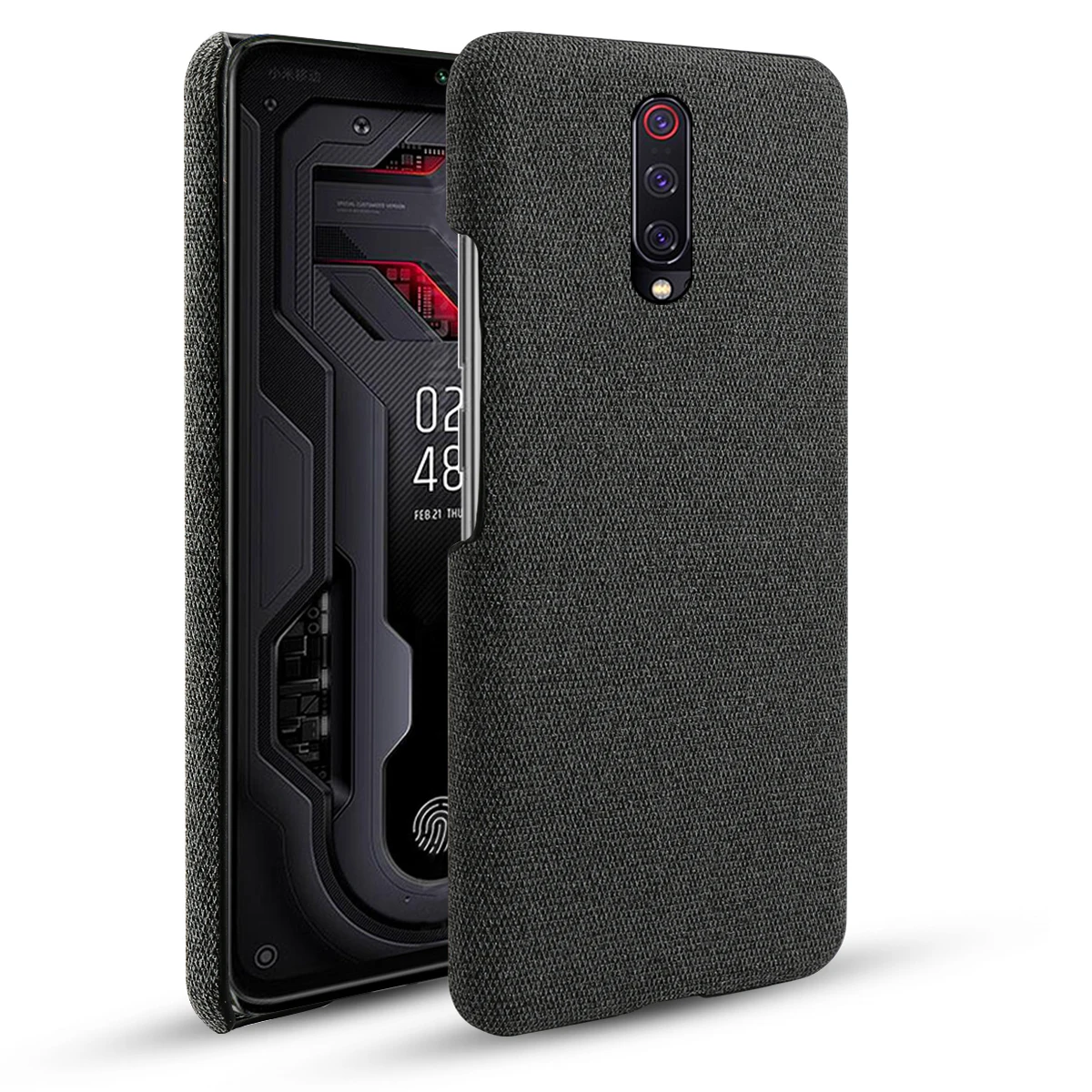 

For Xiaomi Mi 9T Mi 9T Pro Case Retro Anti-scratch Woven Fabric Cloth Hard PC Slim Cover for Xiaomi Redmi K20 K20 Pro Case Shell