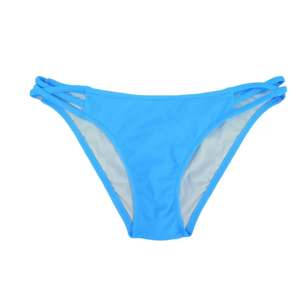 M&M 2019 Summer Women Bikini Bottom Swimsuit Swimwear Pants Sexy Print Bikini Set Beach Low Waist Cut Side Swim Briefs B610