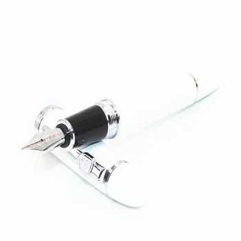 

JINHAO 159 White Business office Medium Nib Fountain Pen New